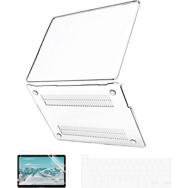 Keyboard Cover Sparkly Transparent B BELK Compatible with MacBook Air 13 Inch Case 2021 2020 2019 2018 Release A2337 M1 A2179 A1932 with Touch ID Glitter Plastic Hard Shell Case Screen Protector